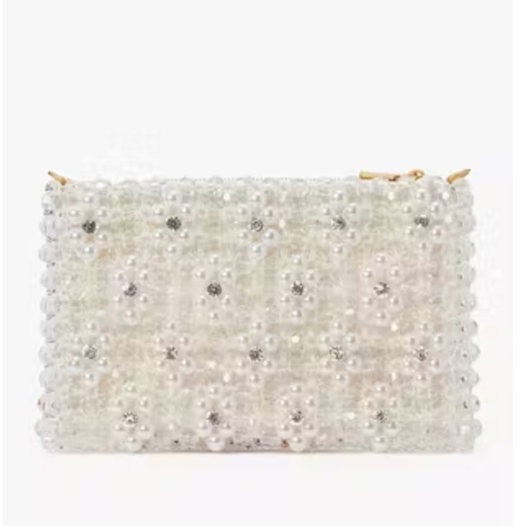 kate spade Handbags - Kate Spade New York PEARL  FLOWER BEADED Mini Shoulder Bag